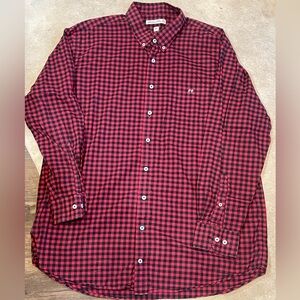 Southern Point Co Men's Red and Black Checkered Shirt